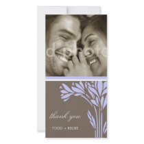 311-LILAC FLORAL BURST - THANK U OR SAVE THE DATE photo cards by Jill311 311-LILAC FLORAL BURST - THANK U OR SAVE THE DATE photo cards