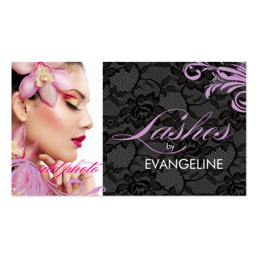 311 Lilac & Lace Lashes By Business Card