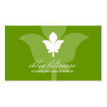 311- Lime Floral Flare Business Card Template