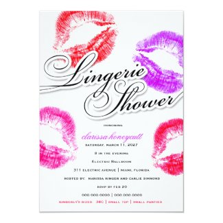 311 Lingerie Shower Colorful Kisses