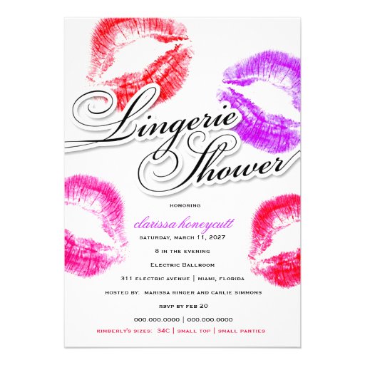 311-Lingerie Shower - Colorful Kisses Invites