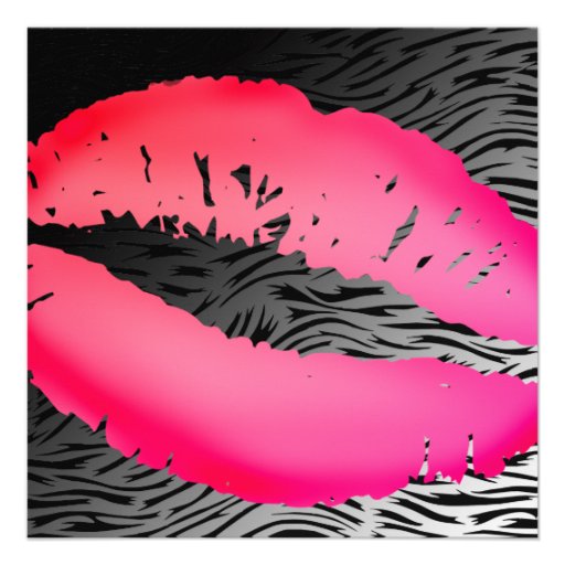 311-Lipstick Kisses | Hip Zebra Custom Announcement