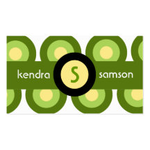 311-LOTSA DOTS MONOGRAM white Business Cards