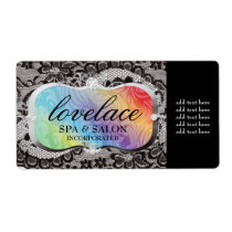 311 Love Lace Rainbow Platter labels