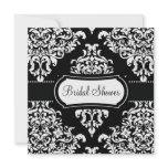 311 Lovey Dovey Damask Bridal Shower Night Invites