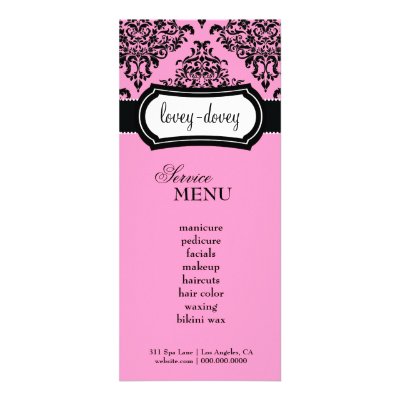 311 Lovey Dovey Damask Rack Card by Jill311