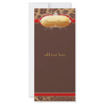 311 Luminous Leopard Red Custom Rack Cards
