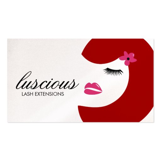 311 Luscious Lash Red | Premium Pearl Paper Business Cards