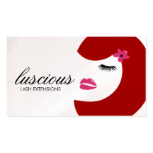 311 Luscious Lash Red | Premium Pearl Paper Business Cards