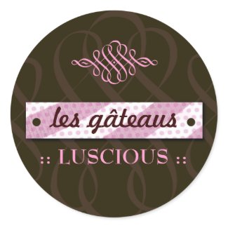 311-LUSCIOUS PINK & CHOCOLATE sticker sticker