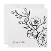 311-Lush Black & White-wedding invitation-black and white invitation