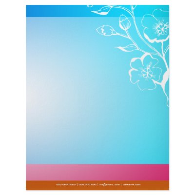 311-Lush Tropical Sunset Letterhead by Jill311
