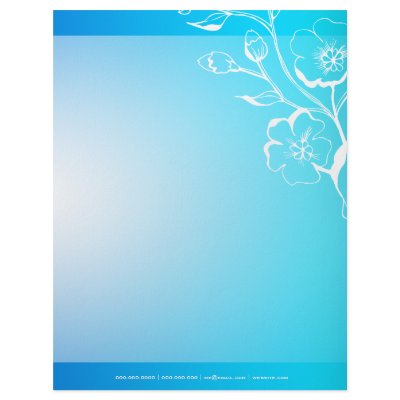 311-Lush Tropical Waters Letterhead by Jill311