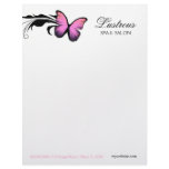 311 Lustrous Butterfly Pink Pout Letterhead