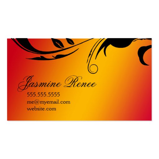 311 Lustrous Butterfly Sunset Business Card Templates (back side)