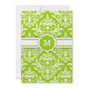 311-Marissa Monogram Damask Lime invitations