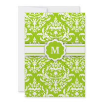 311-Marissa Monogram Damask Lime invitations