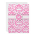 311-Marissa Monogram Damask Pink invitations