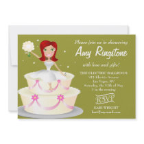 311 Miss Wright 2 Red Head Moss Green Custom Announcement