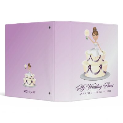311 "Miss Wright" Brunette | Eggplant Notebook Vinyl Binder by Jill311