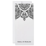 311 Mon Cherie Damask Black Full Color Rack Card