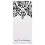 311 Mon Cherie Damask Black Custom Rack Card