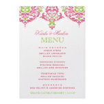311 Mon Cherie Damask Honeysuckle Lime Custom Announcement