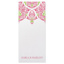 311 Mon Cherie Damask Honeysuckle Lime Rack Card