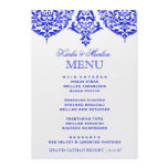 311 Mon Cherie Damask Menu The New Blue Invitations