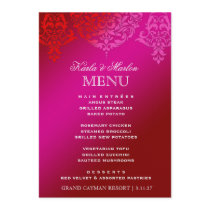 311 Mon Cherie Damask Pink & Red Dream Custom Invitations