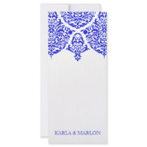 311 Mon Cherie Damask The New Blue Rack Cards