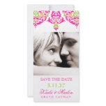 311 Mon Cherie Damask Vibrant Garden Custom Photo Card