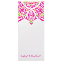 311 Mon Cherie Damask Vibrant Garden Rack Card