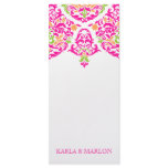 311 Mon Cherie Damask Vibrant Garden Rack Card