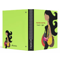 311-Monica High Fashionista Binder Lime by Jill311 311-Monica High Fashionista Binder Lime