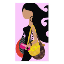 311-Monica High Fashionista Pink Business Card