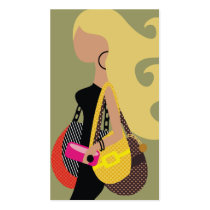 311-Monica High Fashionista Zebra Blonde Money business cards by Jill311 311-Monica High Fashionista Zebra Blonde Money business cards