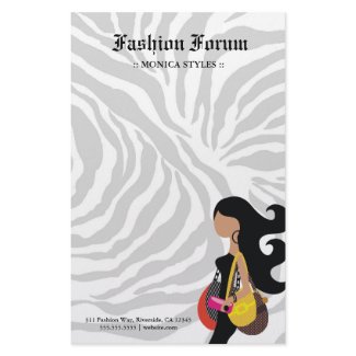 311-MONICA HIGH FASHIONISTA ZEBRA GRAY stationery