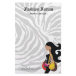 311-MONICA HIGH FASHIONISTA ZEBRA GRAY STATIONERY