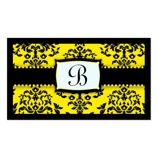 311 Monogram Icing on the Cake Bee Business Card Template (front side)