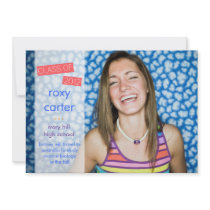 311 Multi Color Chevron Class of 2012 Personalized Invitation