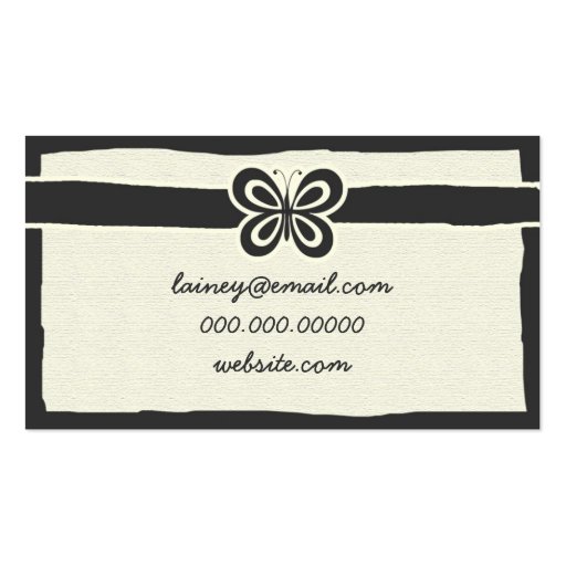 311 MULTIPLY BUTTERFLY BUSINESS CARD (back side)