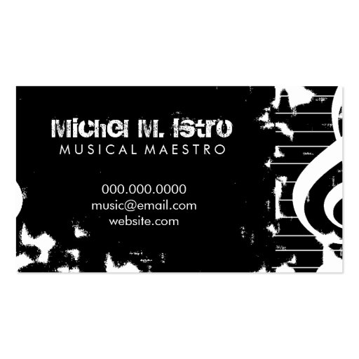 311-MUSICAL MAESTRO - GRUNGE BUSINESS CARDS (back side)