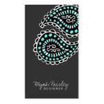 311 Myah Paisley Lavender Mint Green Business Card Templates