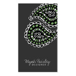 311 Myah Paisley Lavender Moss Green Business Cards