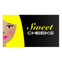 311-NEON BLONDE SWEET CHEEKS business cards