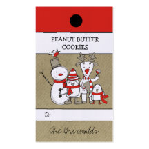 311-North Pole Familu Hang Tag Business Card Template
