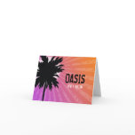 311 OAsis Palm Purple Greeting Card