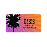 311 Oasis Palm Purple Personalized Address Labels