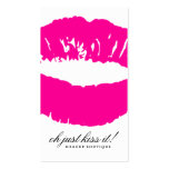 311 Oh Just Kiss it! Hott Pink Business Card Templates